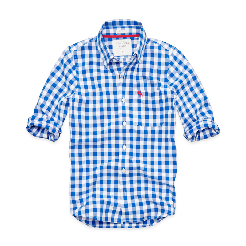Abercrombie Fitch Hombres Necesidad Algodón Camisa AF6896 Abercrombie Fitch Hombres Necesidad Algodón Camisa AF6896